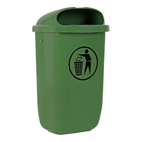 STIER afvalbak met regenkap 50 l 