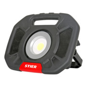 STIER Akku-COB-LED Baustrahler 5200 mAh 4000 Lumen 40W mit Lautsprecher