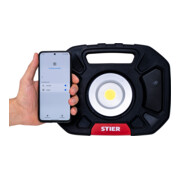 STIER Akku-COB-LED Baustrahler 5200 mAh 4000 Lumen 40W mit Lautsprecher-2