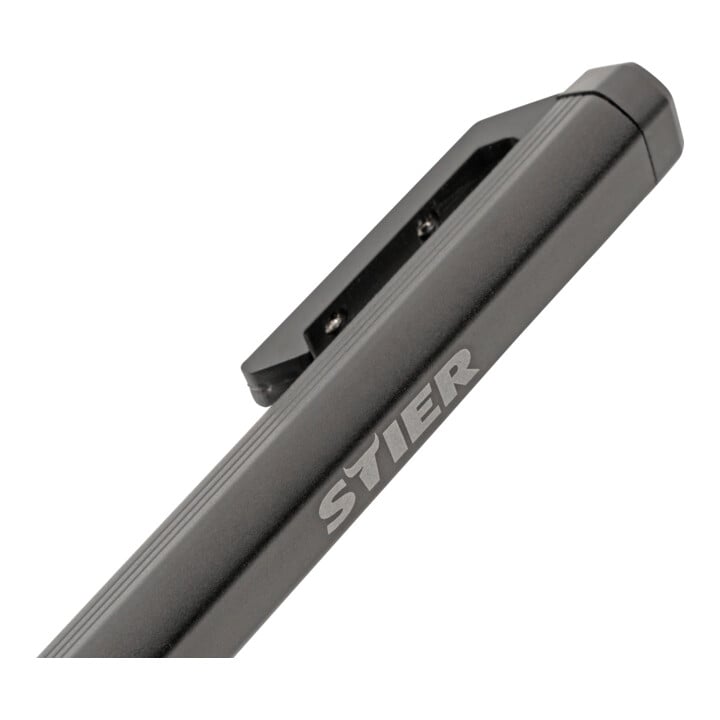 STIER Akku COB LED Stiftleuchte 200 Lumen mit Laserpointer