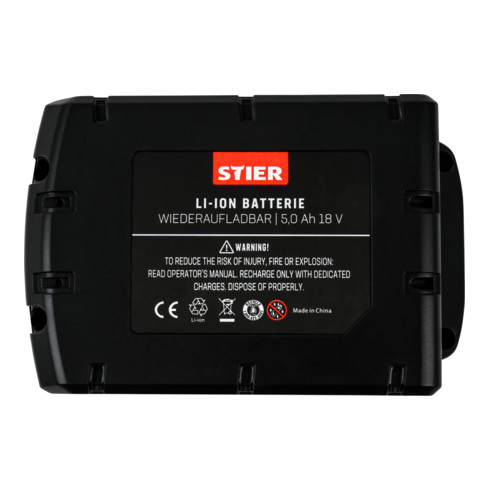 STIER Akku für Milwaukee 5,0 Ah 18 V