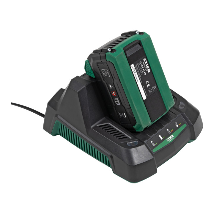 STIER Akku-Heckenschere SHS-54 + Akku 36V 2,5Ah + Schnellladegerät 36V 3A