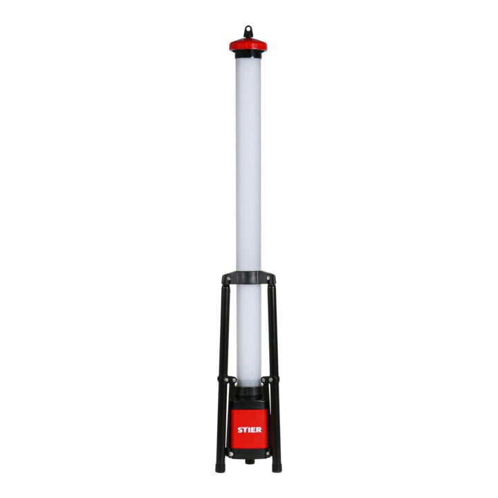 STIER Akku-SMD-LED-Tower-Baustrahler 360° 3500 Lumen 36 W