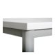 STIER Allzwecktisch 1200x800x720mm Gestell lichtgrau, Platte weiß