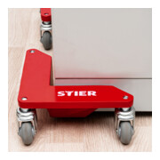 STIER Alu-Eckenroller-Set Tragkraft 100 kg 305x165x85 mm-4