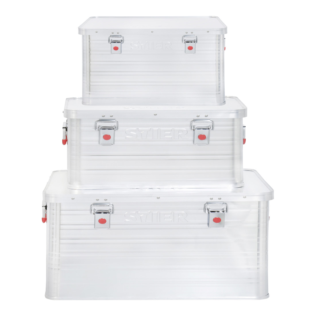 STIER Alubox-Set 50L + 85L + 135L