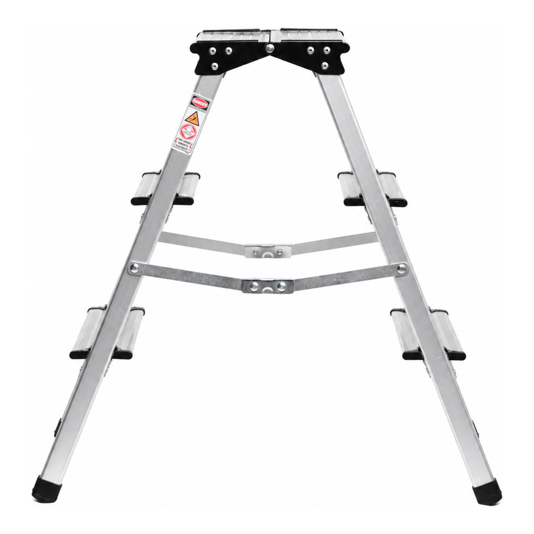 STIER Aluminium-Trittleiter 3 Stufen Profi-Klapptritt