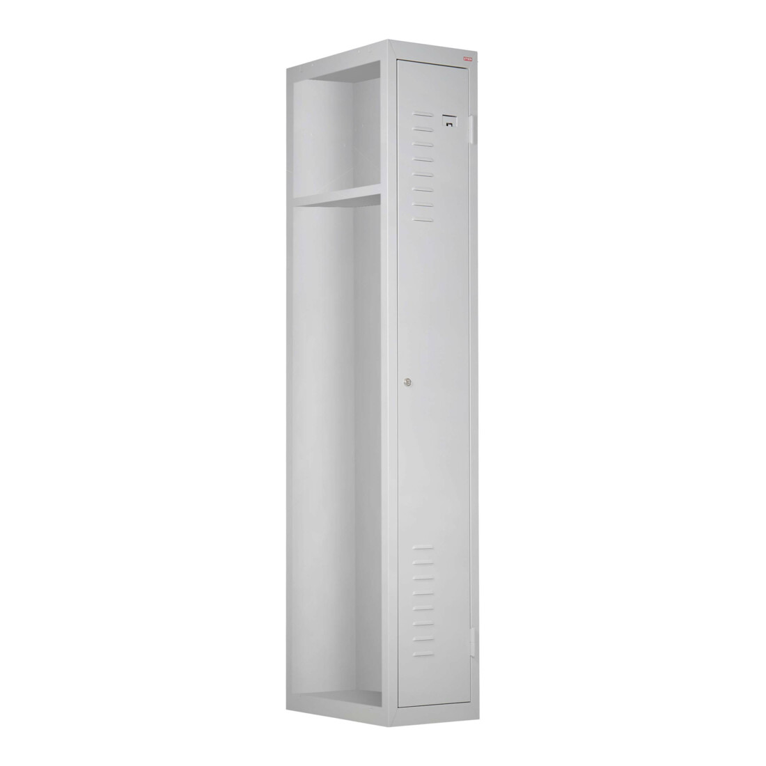 STIER Anbauelement für Garderobenspind, 1800 x 300 x 500 mm, lichtgrau