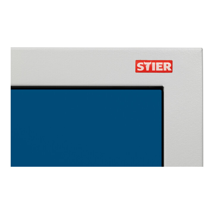 STIER Anbauelement für Garderobenspind 1800x300x500mm enzianblau