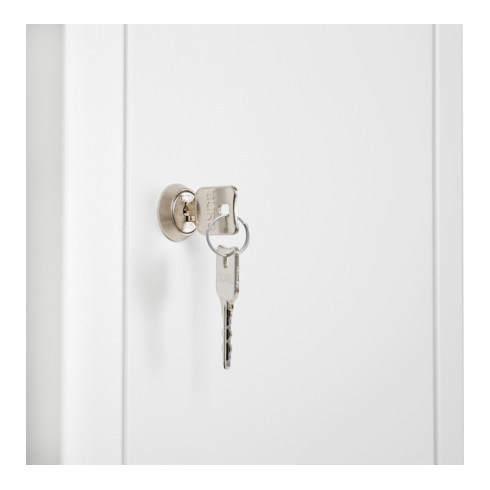 STIER Anbauelement für Garderobenspind 2 Fächer 1800x300x500mm lichtgrau