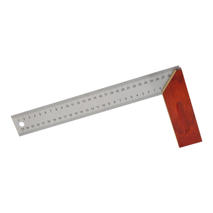 STIER Anschlagwinkel Schreinerwinkel Palisander 90° / 45° 300 mm