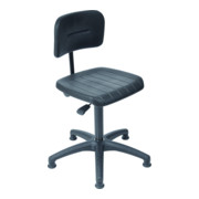 STIER Arbeitsstuhl mit Gleitern Sitzhöhe 440-630 mm PU-Sitz