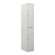 STIER Armadietto da spogliatoio 2 scomparti 1800x300x500 mm grigio luce-2