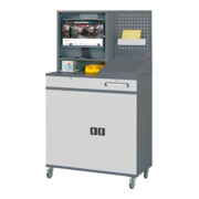 STIER Armadio per computer Premium mobile largh.xprof.xalt. 1100x520x1895 mm mobile-5