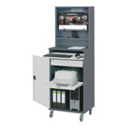 STIER Armadio per computer Premium mobile largh.xprof.xalt. 650x520x1895 mm