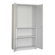 STIER Armadio per officina SLK 1940x1000x450 mm grigio luce-1