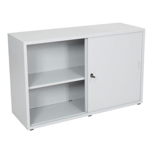 STIER Armoire à porte coulissante H×I×P 750×1200×420mm gris clair