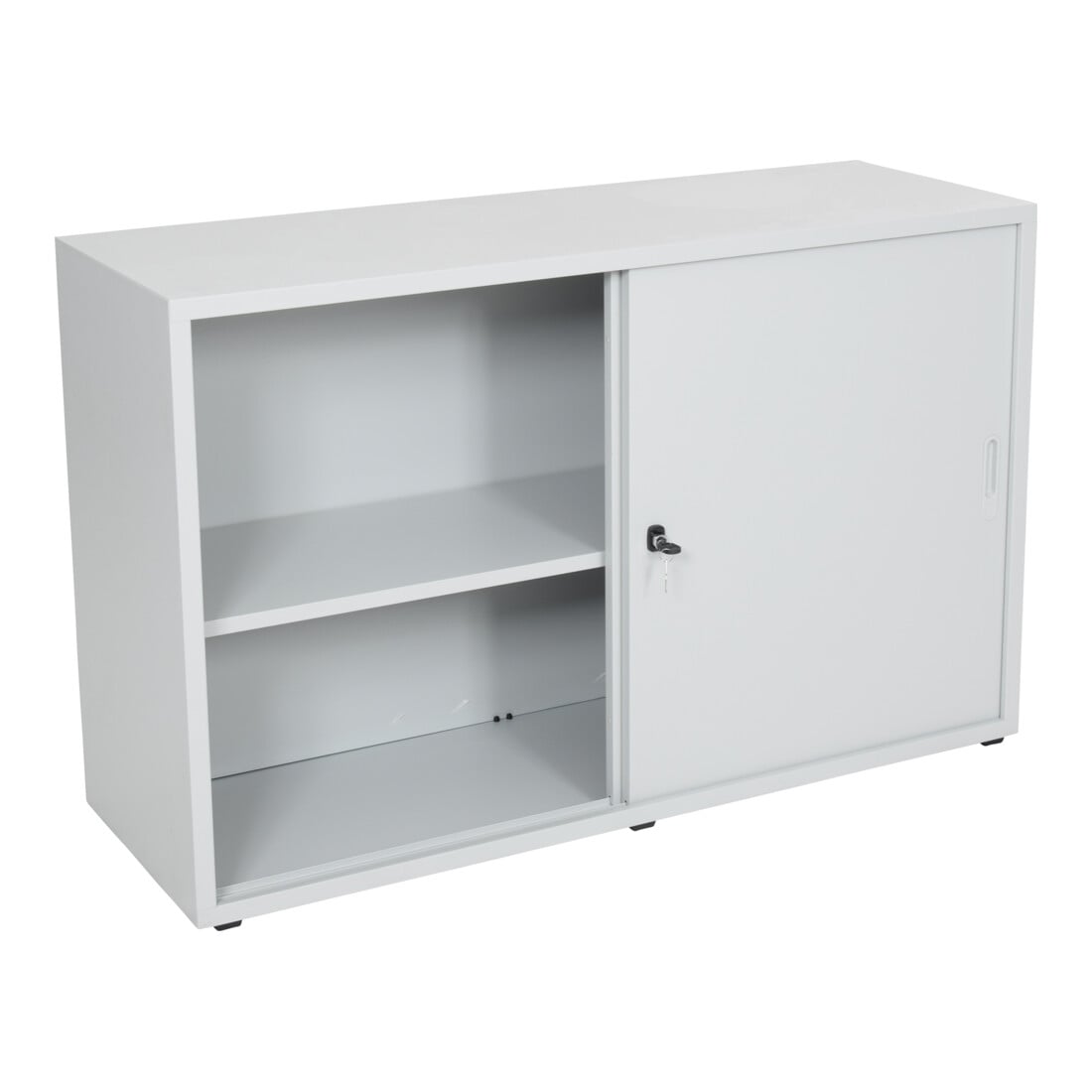 STIER Armoire à porte coulissante H×I×P 750×1200×420mm gris clair