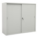 STIER Armoire à portes coulissantes HxIxP 1080x1200x420mm gris clair