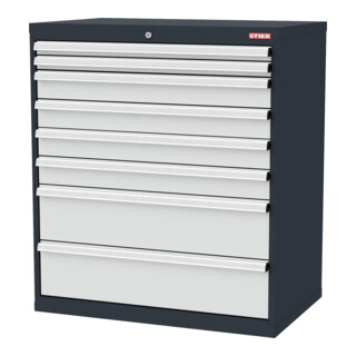 STIER Armoire à tiroirs 7 tiroirs 900 x 575 x 1020mm Charge 80kg