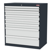 STIER Armoire à tiroirs 7 tiroirs 900 x 575 x 1020mm Charge 80kg