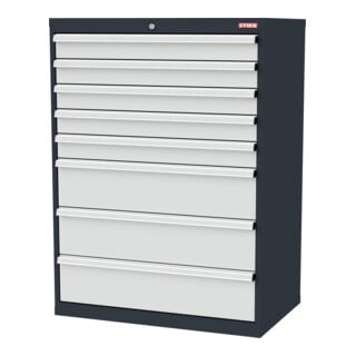 STIER Armoire à tiroirs 8 tiroirs 900 x 575 x 1220 mm 80 kg