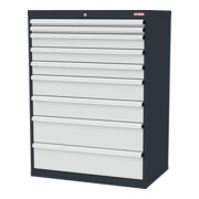 STIER Armoire à tiroirs 9 tiroirs 900 x 575 x 1220 mm 80 kg