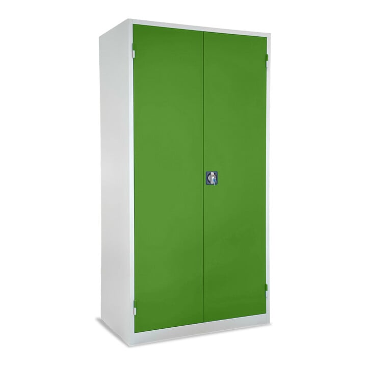 STIER Armoire d’atelier 1940 × 1000 × 600 mm Gris clair Vert