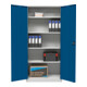 STIER Armoire universelle avec 4 étagères (1800 x 800 x 380 mm) bleu gentiane soudée