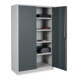 STIER Armoire universelle Basic 120 x 50 cm 4 étagères gris clair gris anthracite