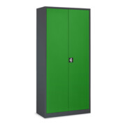 STIER Armoire universelle Basic 92 x 42 cm 4 étagères anthracite/vert-2