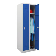 STIER Armoire vestiaire 2 compartiments 1800×590×500 mm bleu gentiane-3