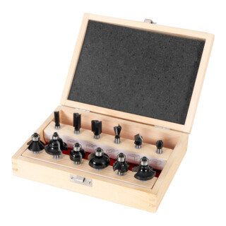 STIER Assortimento di frese 12 pezzi 8 mm