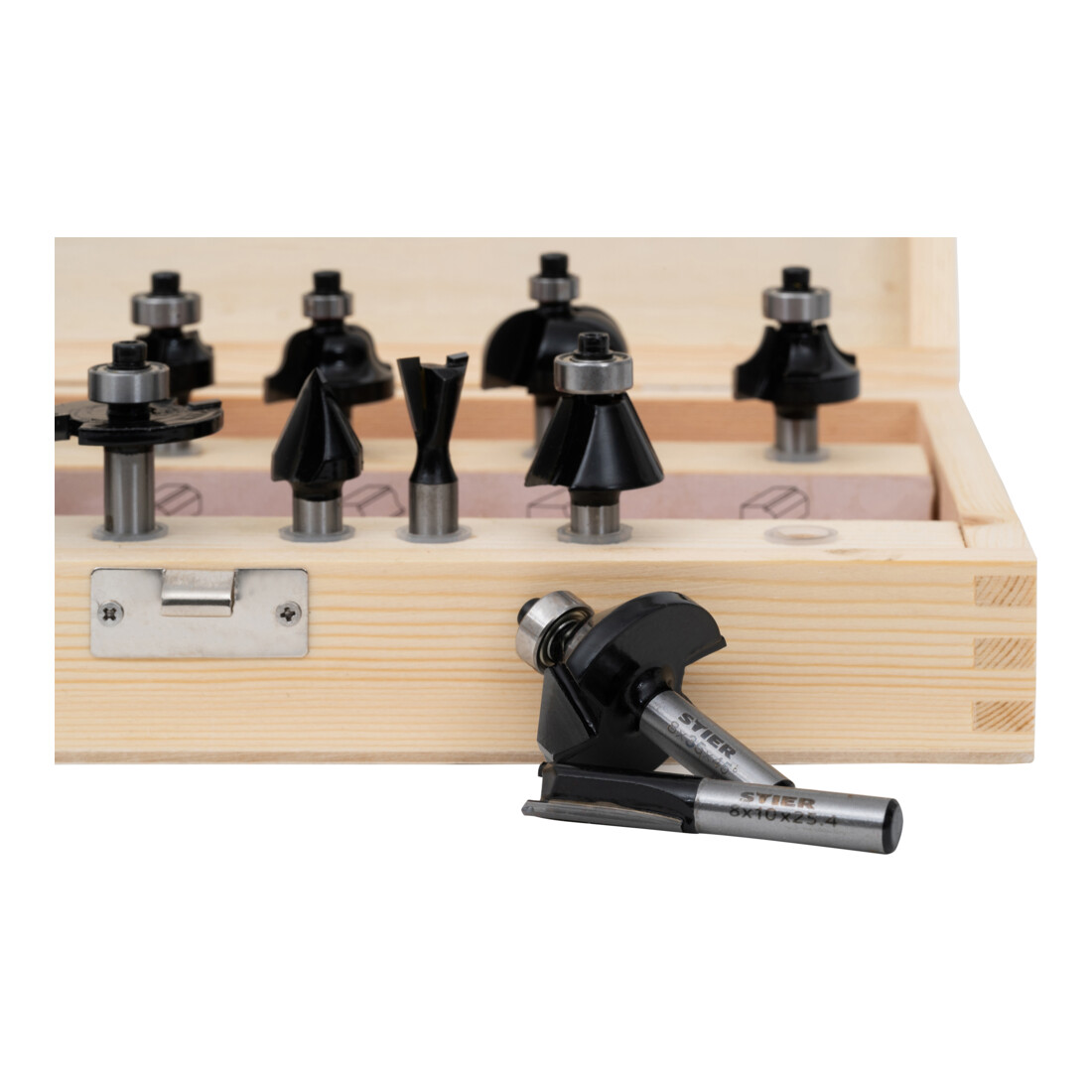STIER Assortimento di frese 15 pezzi 8 mm
