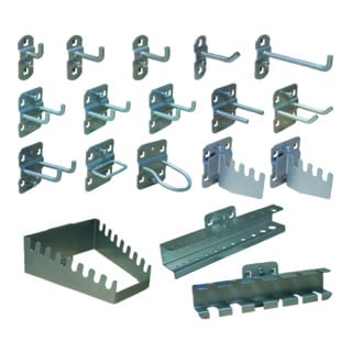 STIER Assortimento di ganci 18 pezzi