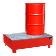 STIER Auffangwanne Premium rot für 2x200l Fässer 1200x800x360mm-2