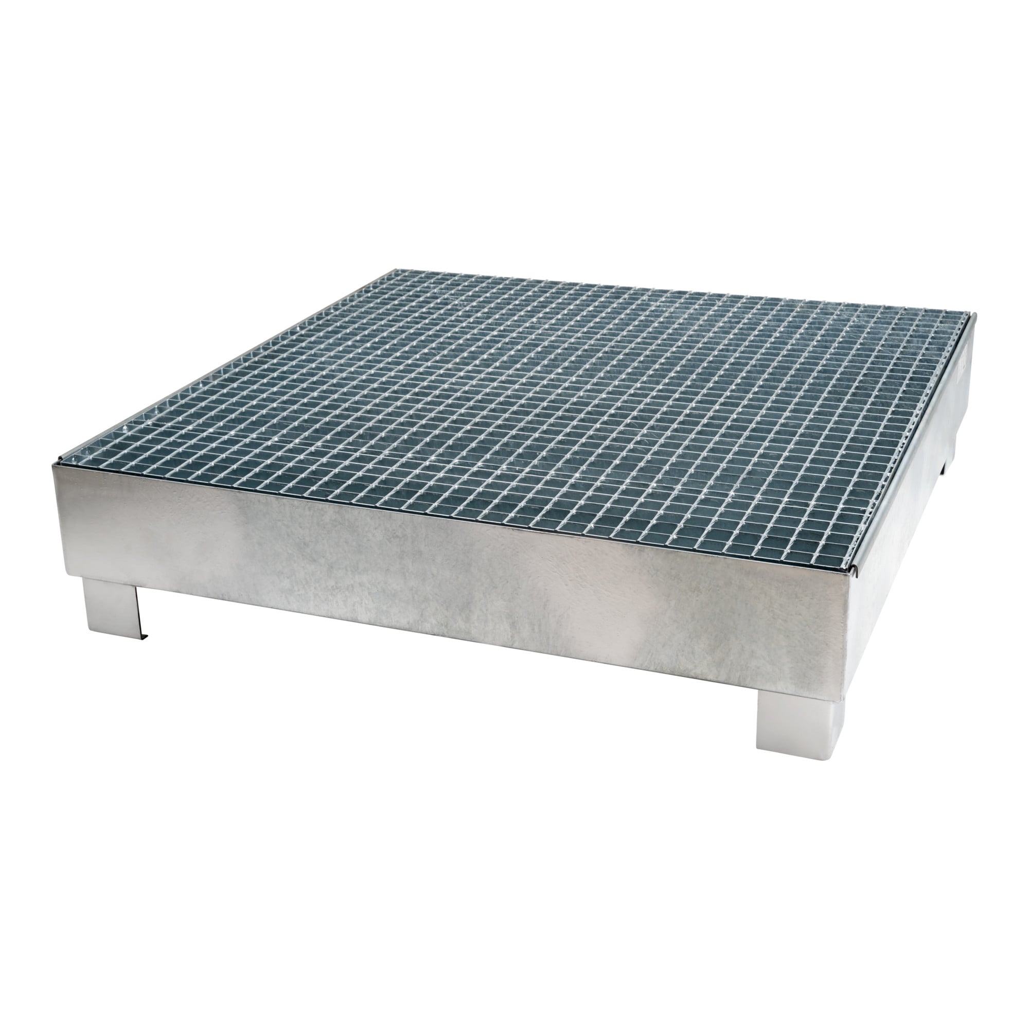 STIER Auffangwanne verzinkt für 4x200l Fässer 1200x1200x290 mm