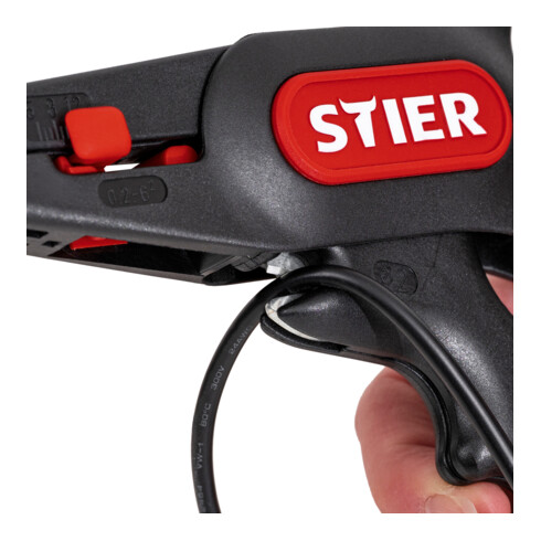 STIER Automatische Abisolierzange 0,2 - 6,0 mm² 165 mm