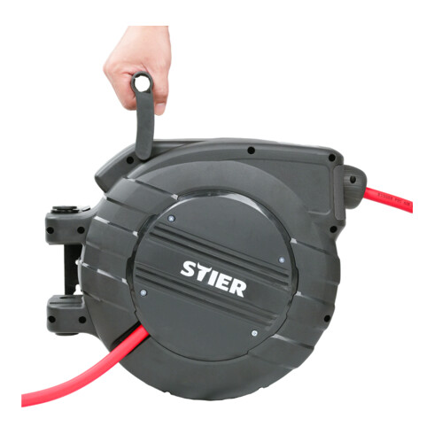 STIER Avvolgitubo con arresto automatico 15 m