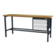 STIER Banco da lavoro con 1 cassetto da 100 mm, 2 cassetti da 150 mm largh.xprof.xalt. 2000x600x960 mm RAL 7016 / RAL 7035-1