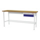 STIER Banco da lavoro con 1 cassetto da 150 mm largh.xprof.xalt. 2000x600x960 mm RAL 7035 / RAL 5010-1