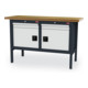 STIER Banco da lavoro con 2 cassetti e 2 sportelli largh.xprof.xalt. 1500x600x960 mm RAL 7016 / RAL 7035-1