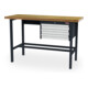 STIER Banco da lavoro con 3 cassetti da 100 mm largh.xprof.xalt. 1500x600x960 mm RAL 7016 / RAL 7035-1