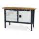 STIER Banco da lavoro con 4 cassetti e 1 sportello largh.xprof.xalt. 1500x600x960 mm RAL 7016 / RAL 7035-1
