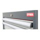 STIER Banco da lavoro largh.xprof.xalt. 2000x600x1060 mm con 1 corpo armadio di larghezza 700 mm RAL 7016 / RAL 7035-2