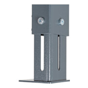 STIER Banco da lavoro largh.xprof.xalt. 2000x600x1060 mm con 1 corpo armadio di larghezza 700 mm RAL 7016 / RAL 7035-5