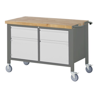 STIER Banco da lavoro mobile Premium con anta battente 1250mm