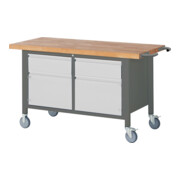 STIER Banco da lavoro mobile Premium con anta battente 1500mm