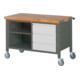STIER Banco da lavoro mobile Premium con 3 cassetti e uno scomparto aperto-1