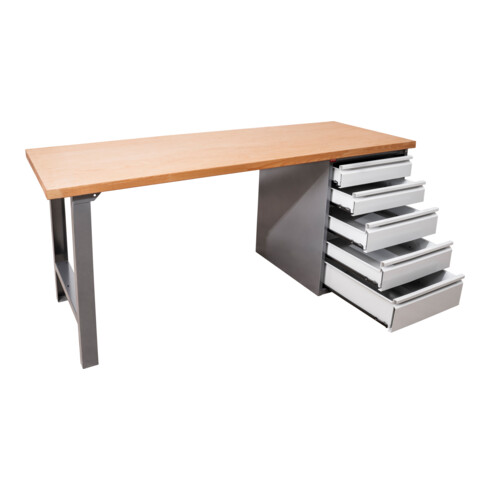 STIER Banco da lavoro Premium con 5 cassetti